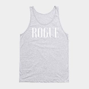 ROGUE white print Tank Top